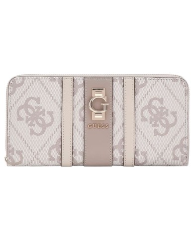 Portafoglio Guess Donna Erenia 4G Logo Leather Dark Taupe