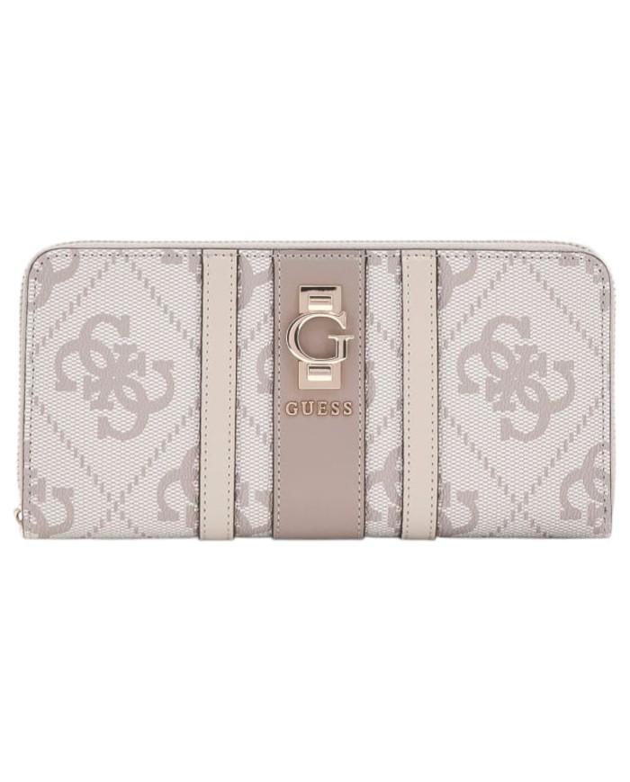 Portafoglio Guess Donna Erenia 4G Logo Leather Dark Taupe