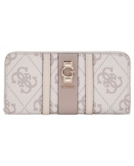 Portafoglio Guess Donna Erenia 4G Logo Leather Dark Taupe