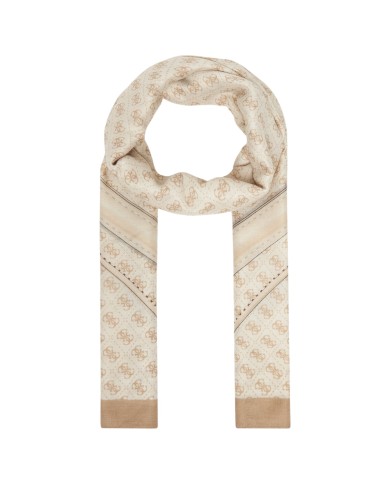 Sciarpa Guess Donna Noelle 4G Logo 90 x 180 Printed Scarf White Stone