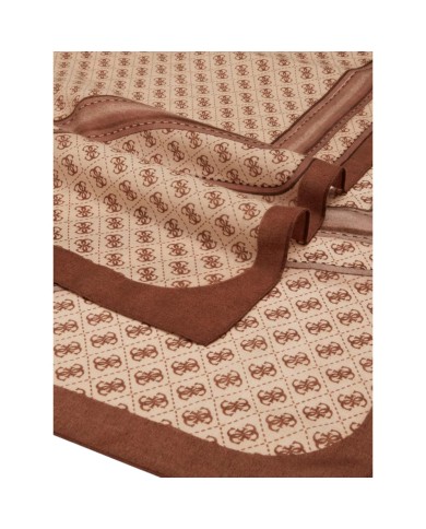 Sciarpa Guess Donna Noelle 4G Logo 90 x 180 Printed Scarf Latte Brown