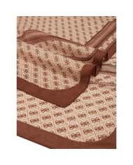 Sciarpa Guess Donna Noelle 4G Logo 90 x 180 Printed Scarf Latte Brown