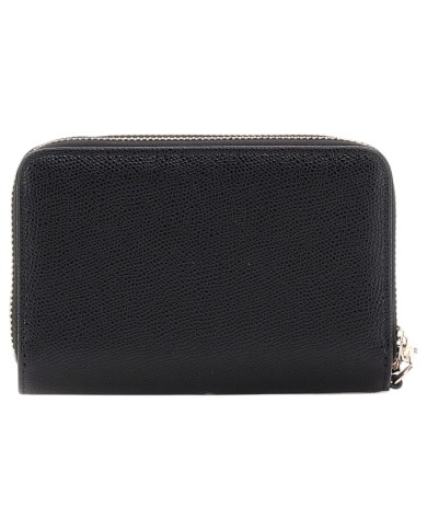 Portafoglio Guess Donna Amorette Doppia Zip Line Logo Leather Black
