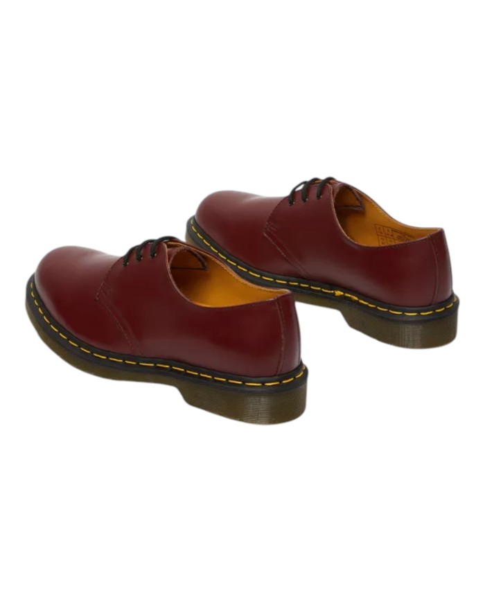 Scarpa Donna Unisex Uomo Dr Martens Oxford 1461 59 in pelle Smooth Cherry Red Rouge