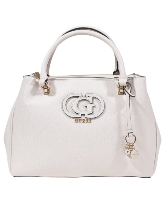 Borsa Guess Donna Calebra G Logo Con Tracolla Leather Off White