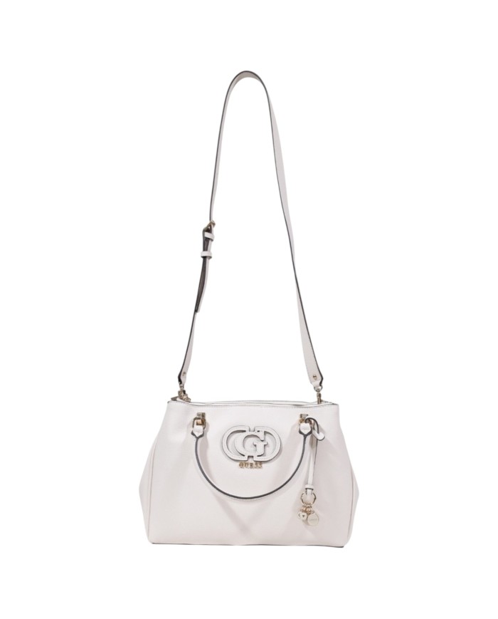 Borsa Guess Donna Calebra G Logo Con Tracolla Leather Off White
