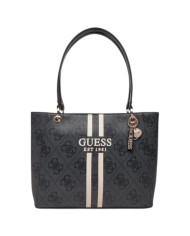 Shopper Guess Donna Noelle II 4G Double Stripe Logo Leather Coal