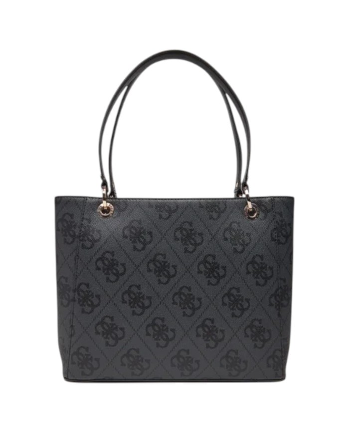 Shopper Guess Donna Noelle II 4G Double Stripe Logo Leather Coal