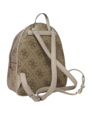 Zaino Guess Donna Manhattan II 4G Double Stripe Logo Leather Latte