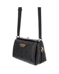 Borsetta Guess Donna Phoebe Con Tracolla 4G Logo Peony Leather Black