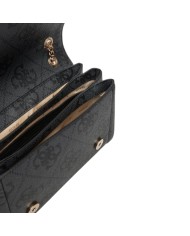 Borsetta Guess Donna Noelle II 4G Logo Leather Coal Black