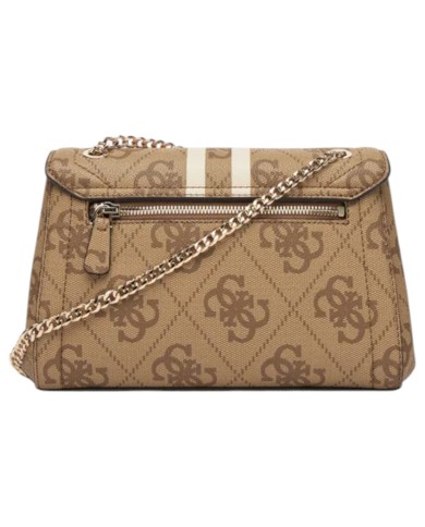 Borsetta Guess Donna Noelle II 4G Logo Leather Latte