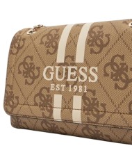 Borsetta Guess Donna Noelle II 4G Logo Leather Latte