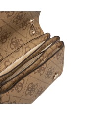 Borsetta Guess Donna Noelle II 4G Logo Leather Latte