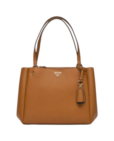 Shopper Guess Donna Talent Triangle Logo Leather Caramel
