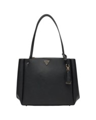 Shopper Guess Donna Talent Triangle Logo Leather Black