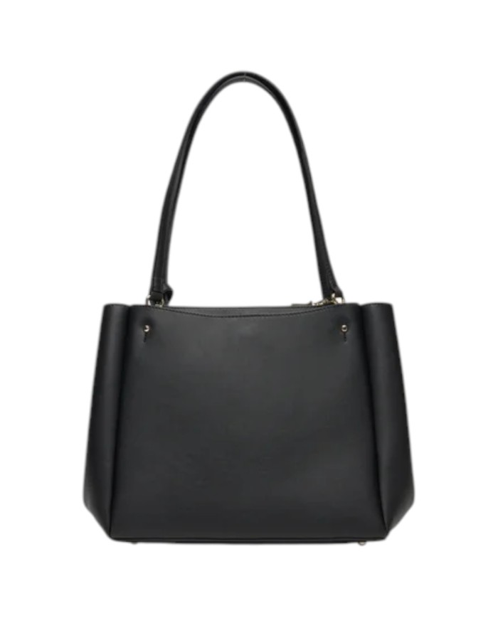 Shopper Guess Donna Talent Triangle Logo Leather Black