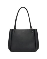 Shopper Guess Donna Talent Triangle Logo Leather Black
