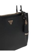 Shopper Guess Donna Talent Triangle Logo Leather Black