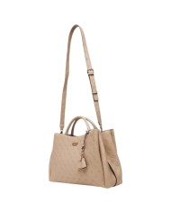 Shopper Guess Donna Phoebe Con Tracolla 4G Logo Peony Leather Taupe