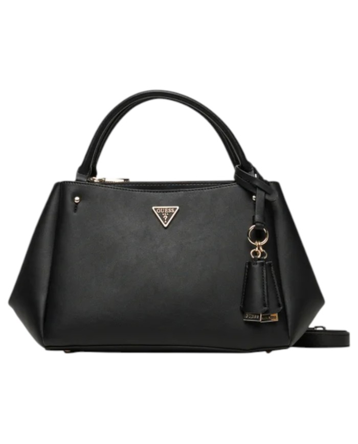 Borsetta Guess Donna Talent Con Tracolla Triangle Logo Leather Black