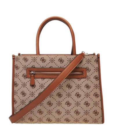 Borsa Guess Donna Neda Con Tracolla 4G Logo Peony Latte Beige