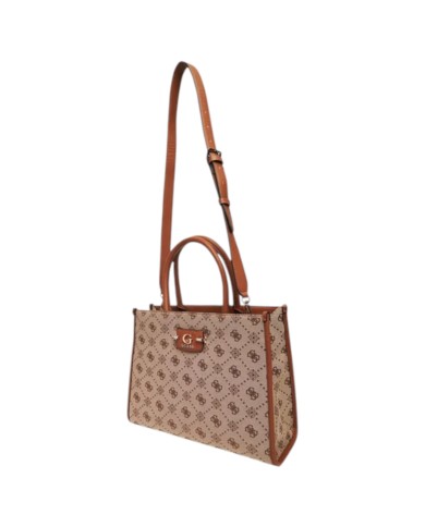 Borsa Guess Donna Neda Con Tracolla 4G Logo Peony Latte Beige