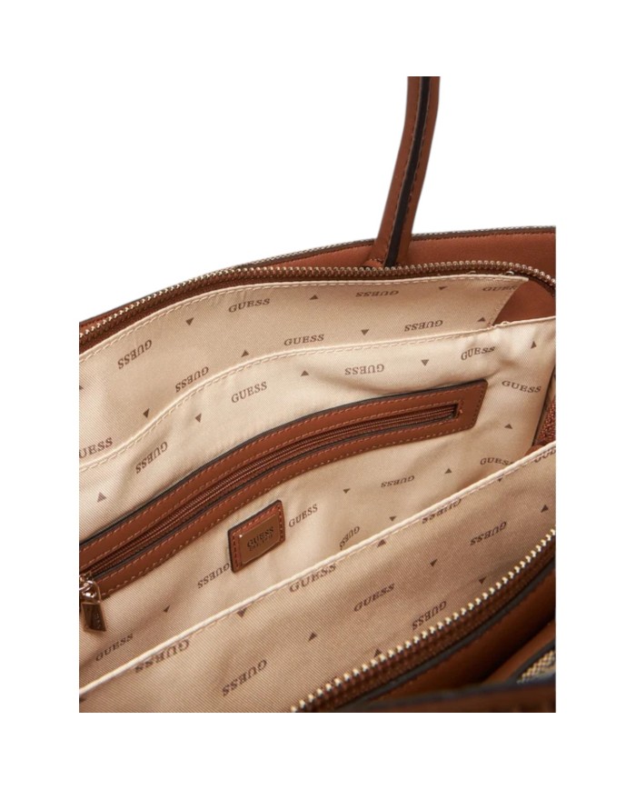 Borsa Guess Donna Neda Con Tracolla 4G Logo Peony Latte Beige