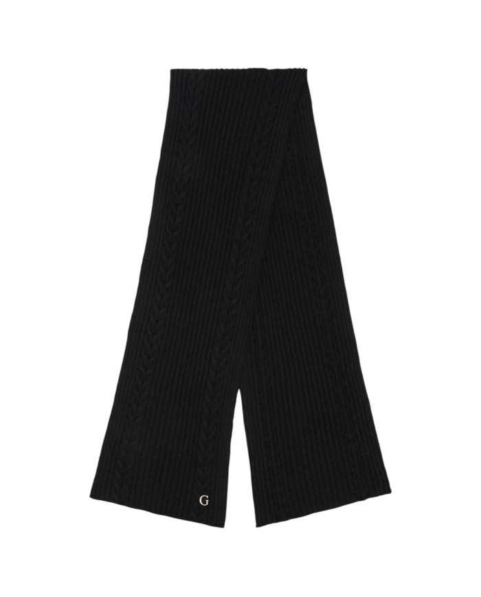 Sciarpa Guess Donna Knitted Scarf G Logo Black