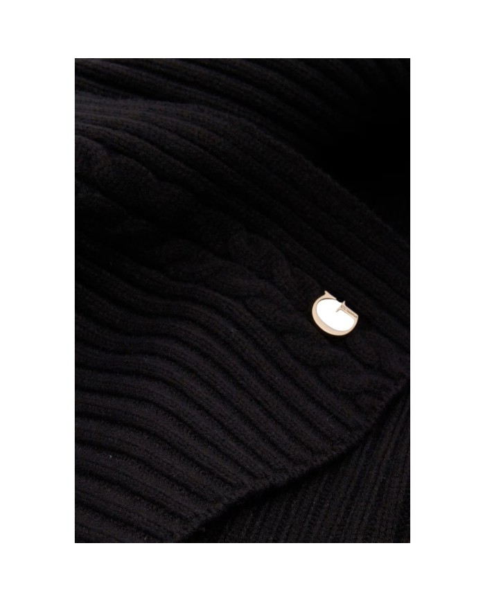 Sciarpa Guess Donna Knitted Scarf G Logo Black