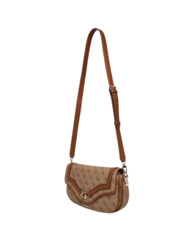 Borsetta Guess Donna Dea Con Tracolla 4G Logo Leather Latte Beige
