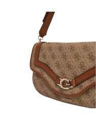 Borsetta Guess Donna Dea Con Tracolla 4G Logo Leather Latte Beige