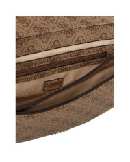 Borsetta Guess Donna Dea Con Tracolla 4G Logo Leather Latte Beige