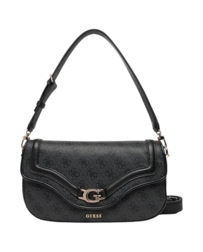 Borsetta Guess Donna Dea Con Tracolla 4G Logo Leather Coal