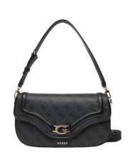 Borsetta Guess Donna Dea Con Tracolla 4G Logo Leather Coal
