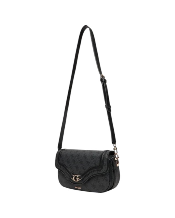 Borsetta Guess Donna Dea Con Tracolla 4G Logo Leather Coal