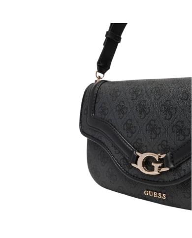 Borsetta Guess Donna Dea Con Tracolla 4G Logo Leather Coal