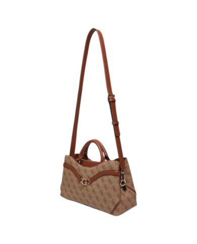 Borsetta Guess Donna Dea Con Tracolla 4G Logo Leather Latte
