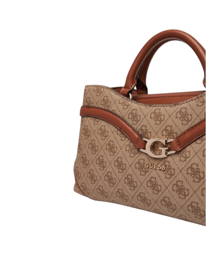 Borsetta Guess Donna Dea Con Tracolla 4G Logo Leather Latte