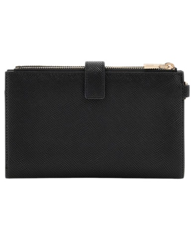 Portafoglio Guess Donna Laurel II Slg Double Zip Triangle Logo Black