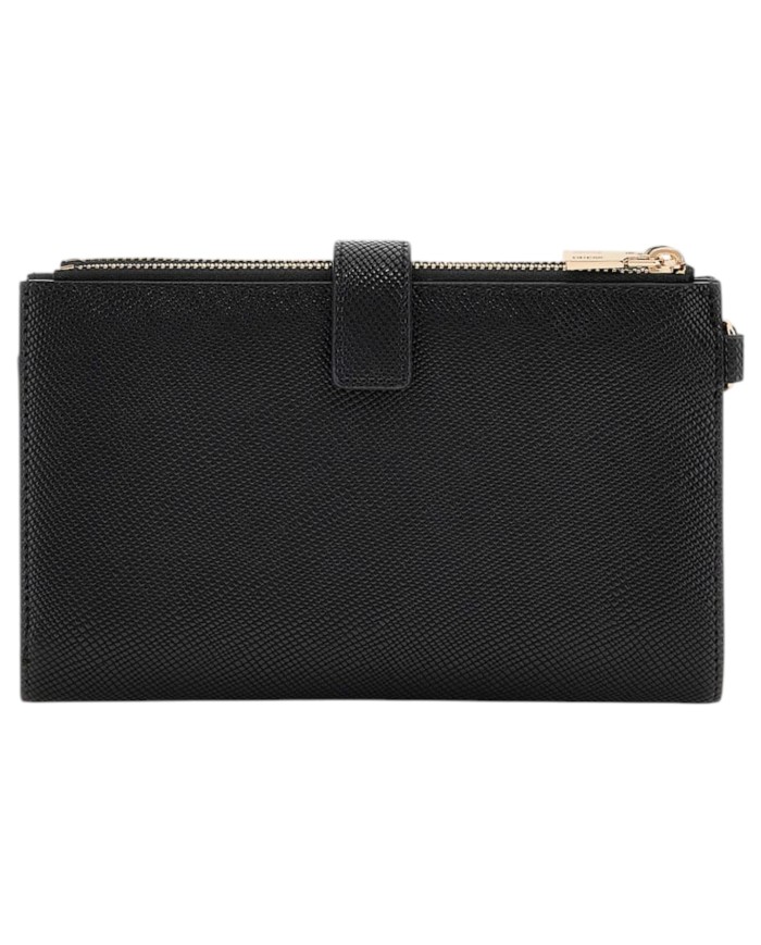 Portafoglio Guess Donna Laurel II Slg Double Zip Triangle Logo Black