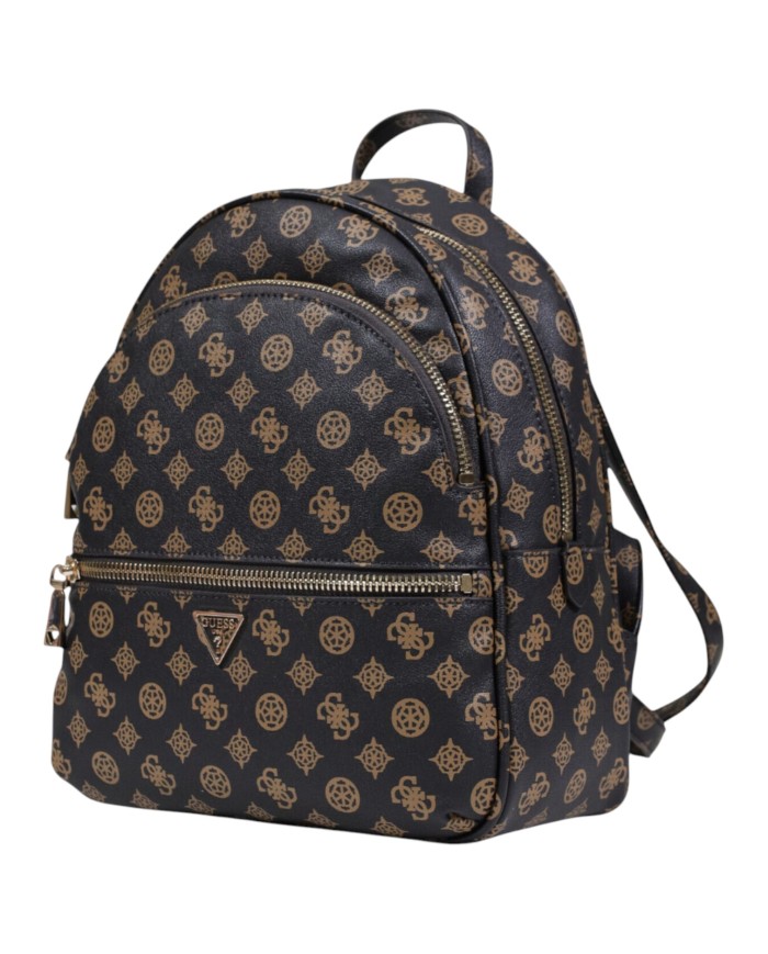 Zaino Guess Donna Manhattan II 4G Logo Peony Leather Mocha Brown