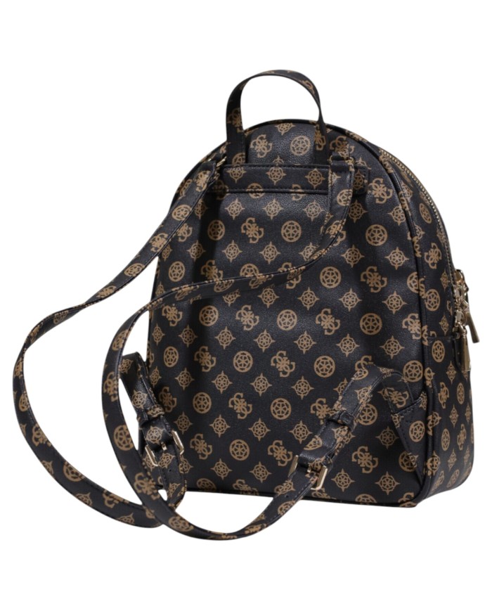 Zaino Guess Donna Manhattan II 4G Logo Peony Leather Mocha Brown