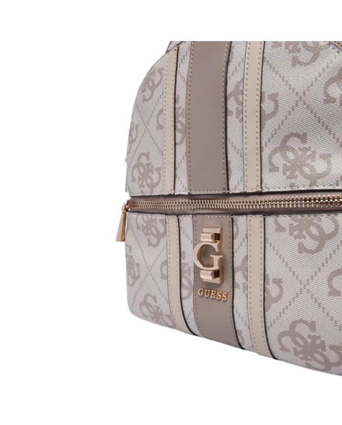 Zaino Guess Donna Erenia 4G Logo Leather Dark Taupe