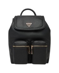 Zaino Guess Donna Manhattan II Double Pockets Leather Black