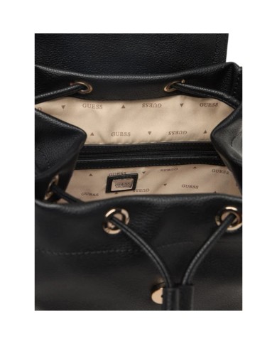 Zaino Guess Donna Manhattan II Double Pockets Leather Black