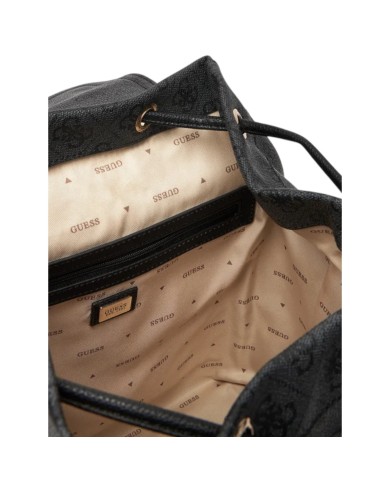 Zaino Guess Donna Manhattan II 4G Logo Double Pockets Leather Coal