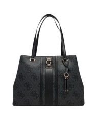 Shopper Guess Donna Erenia 4G Logo Leather Coal