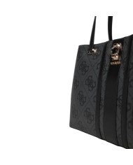 Shopper Guess Donna Erenia 4G Logo Leather Coal