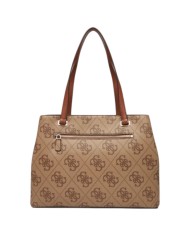 Shopper Guess Donna Erenia 4G Logo Leather Latte